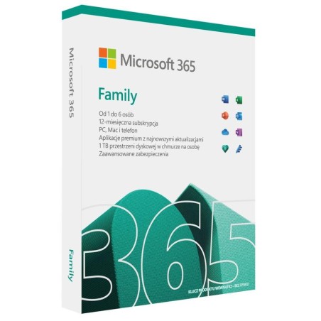 Office 365 Family (1 rok) od 1 do 6 osób