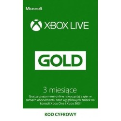 Xbox LIVE Gold 3 miesiące