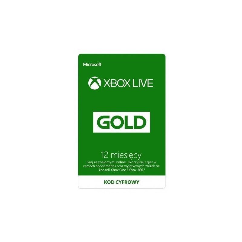 Xbox LIVE Gold 12 miesięcy